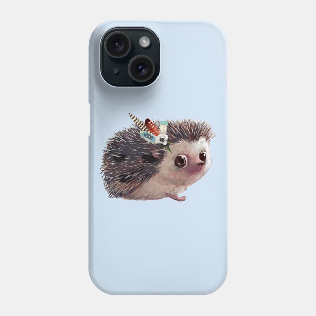 Adorable Hedgehog 4 Phone Case by EveFarb