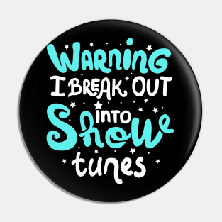 Theatre Broadway Lover Gift Pin