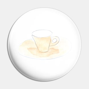 cup, dishes, watercolor, art, illustration, drink, food, tea, coffee, restaurant Pin