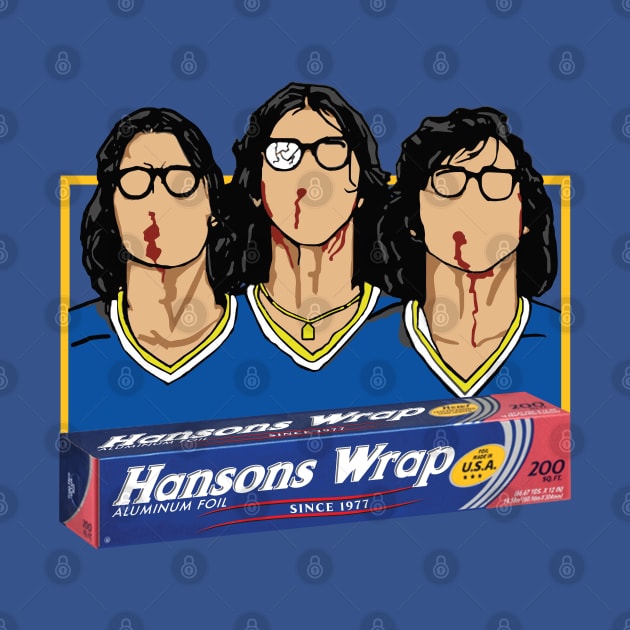 Hanson Brothers Hockey Slapshot Aluminum Foil by Alema Art