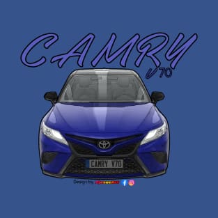 Toyota Camry V70 Blue T-Shirt