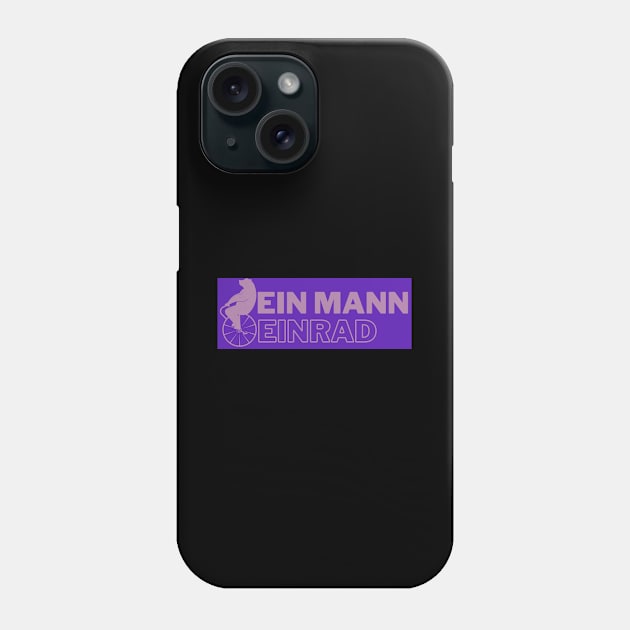 Bär - Ein Mann Einrad Artist Zirkus Design Phone Case by Maggini Art