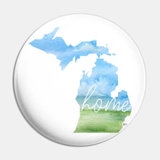 Michigan Home State Pin