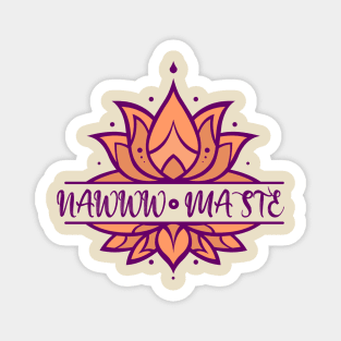 Namaste Purple Lotus Magnet