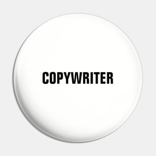 Copywriter - Black Text Pin