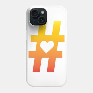 Hashtag Heart Phone Case