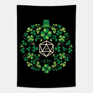 Saint Patrick's Lucky D20 Dice Tapestry