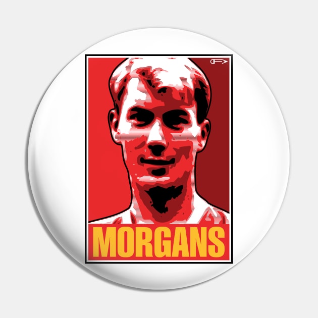 Morgans - MUFC Pin by David Foy Art