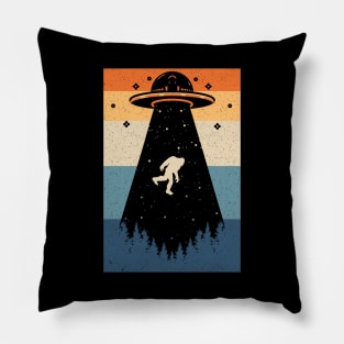 Bigfoot Ufo Abduction Pillow