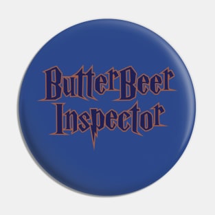 Blue ButterBeer Inspector Pin