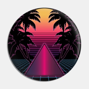 SYNTHWAVE SUN & PALMS #1 Pin