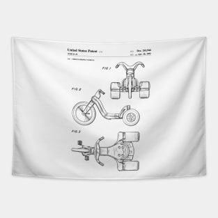 Big Wheel | Patent Drawing Tapestry