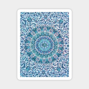 Flower Mandala, Persian Rug Design Magnet