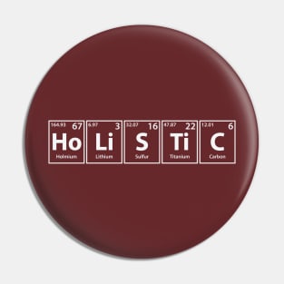 Holistic (Ho-Li-S-Ti-C) Periodic Elements Spelling Pin