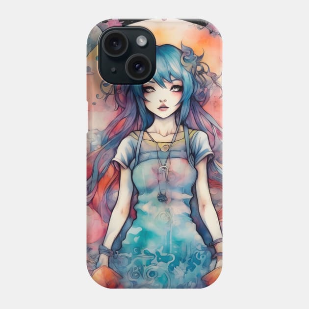 Harajuku Anime Girl Phone Case by Ravenglow