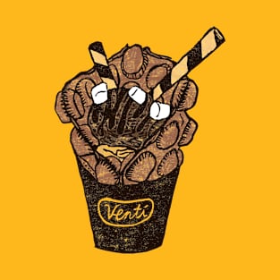 Chocolate Ice-cream Egg Waffle (Brown) T-Shirt