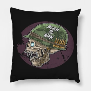 BORN TO WAR  DESIGN Pillow