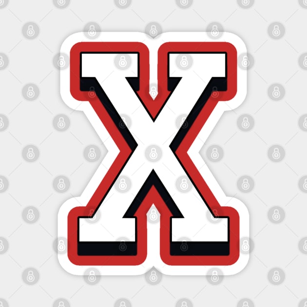 "X" Malcolm X inspired classic Magnet by UrbanLifeApparel