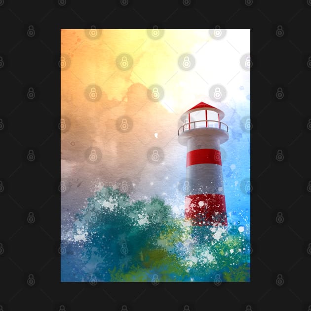 splash lighthouse by Raphoto1