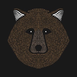 Grizzly Bear At Night T-Shirt