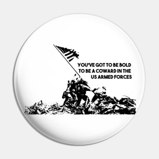 Raising Flag on Iwo Jima US Armed Forces Pin