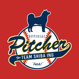 Official Pitcher for Team Shiba Inu T-Shirt