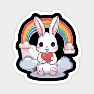 Rainbow Baby Rabbit Magnet
