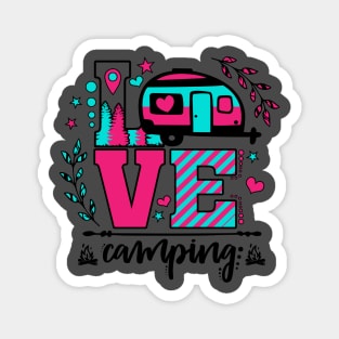 Love Camping Magnet