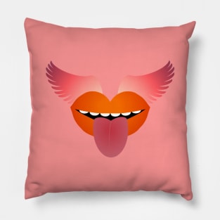 Orange You Glad to Kiss Me? Pillow