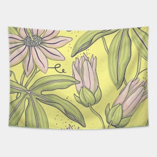 Beautiful Pastel Flowers Tapestry