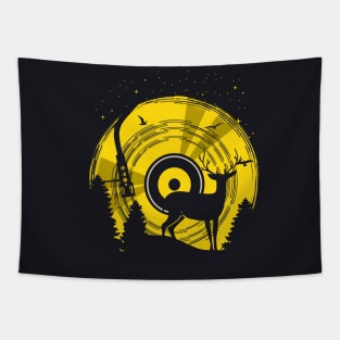 Vinyl Moon Tapestry