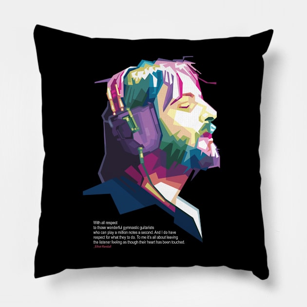 Guitarist Quotes Pillow by Alkahfsmart