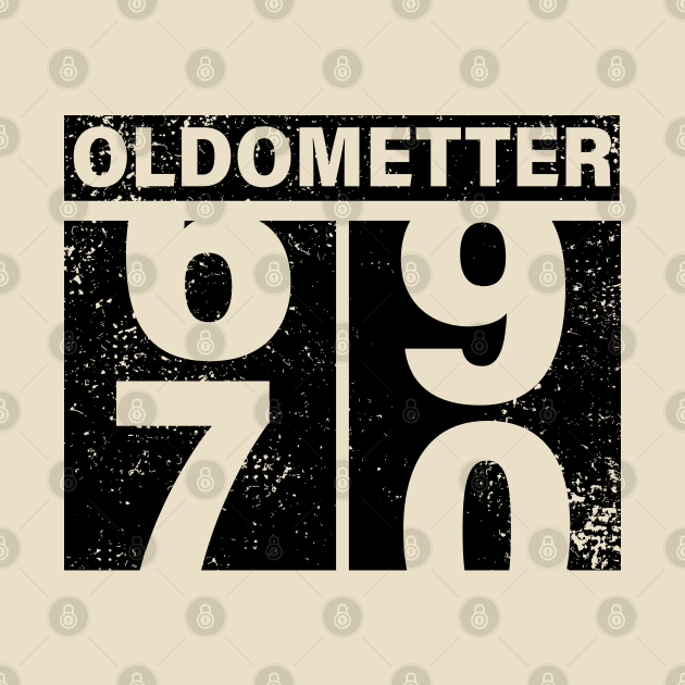 70th Birthday Oldometter Birthday Gift Idea by Salt88