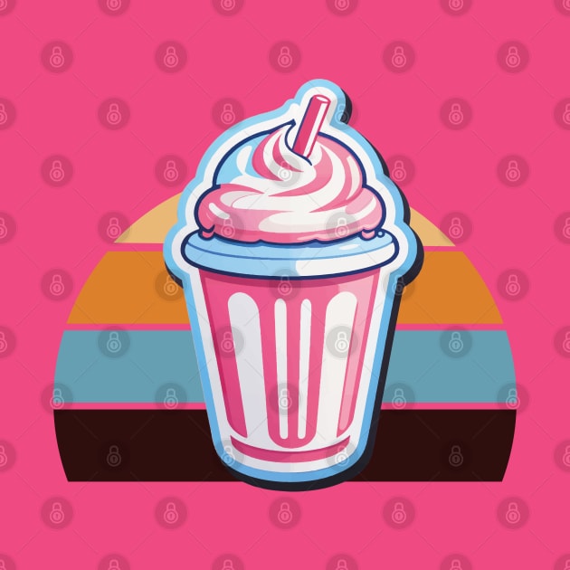 Milkshake Cartoon Pastel Retro by RetroColors