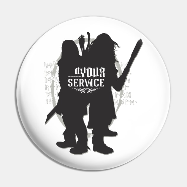 At Your Service Pin by aviaa