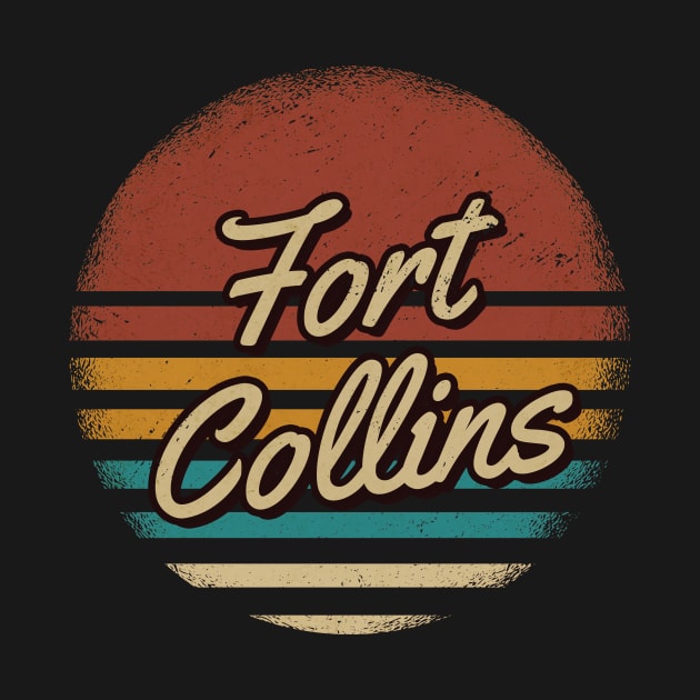 Fort Collins Vintage Text by JamexAlisa