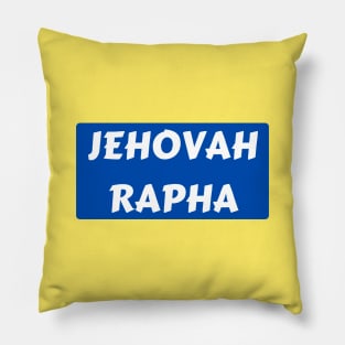 Jehovah Rapha | Christian Typography Pillow