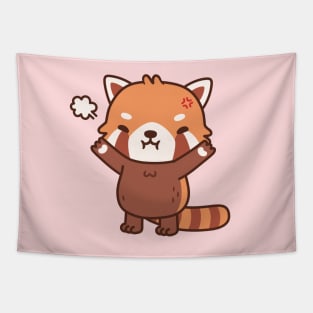 Angry But Cute Red Panda Tapestry