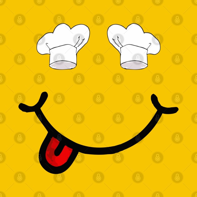 Chef Hats & Smile (in the shape of a face) by Tilila