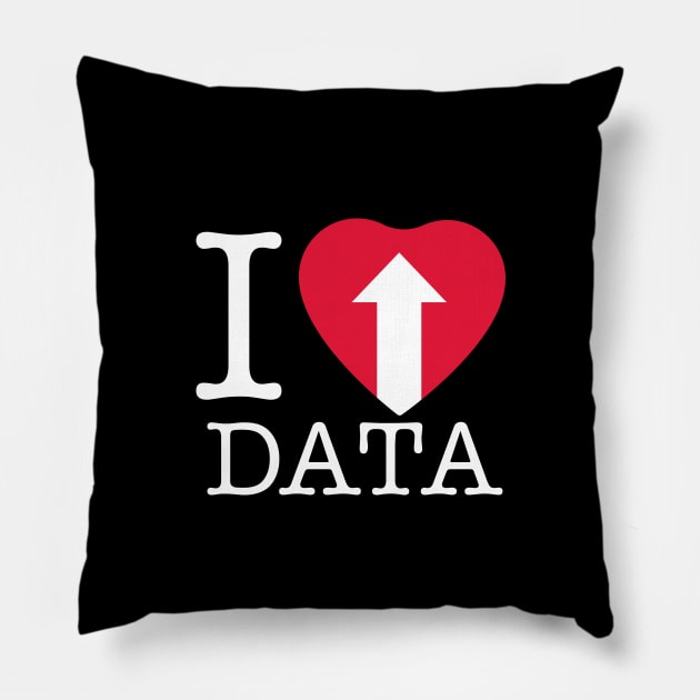 I Heart Big Data Pillow by RussellTateDotCom