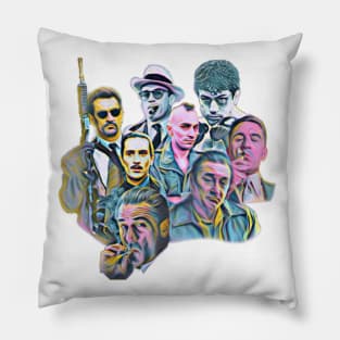 Robert De Niro painting goodfellas irishman casino godfather heat taxi raging bull untouchable Pillow