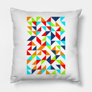 Aesthetic Geometric Pattern - Triangle #4 Pillow