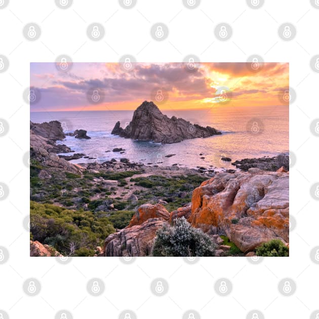 Sugarloaf Rock - Winter Sunset by LeanneAllen