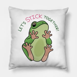 Stick Together Frog Pillow