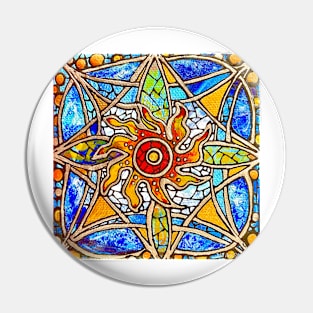 Stained Glass Mandala 40-27 Pin