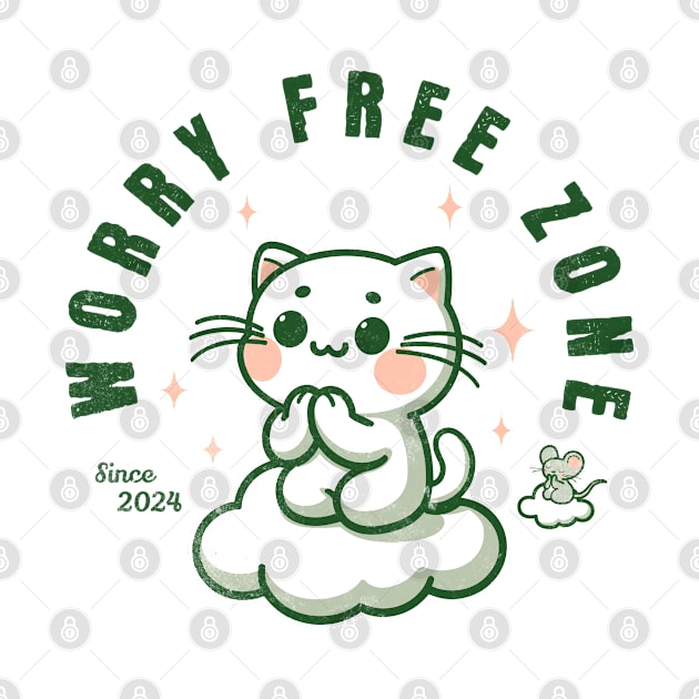 Worry Free Cat by AriseShineShop