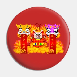 CNY: FORTUNE PIGGY'S YEAR OF THE WHITE TIGER BLESSINGS Pin