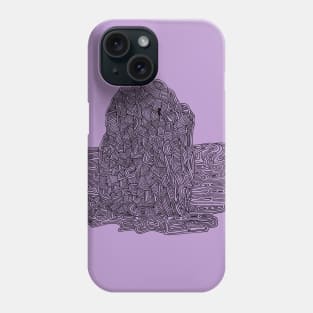 Iceberg on violet Phone Case