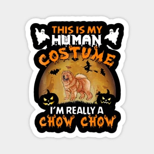 Chow Chow Halloween This Is My Costume Magnet