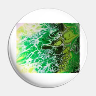 Green waves Pin